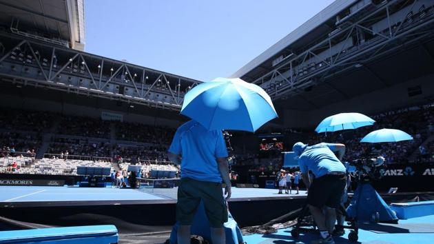 A 10-minute break between the third and fourth set will also be introduced in men’s singles matches when the five-point scale nears its most extreme point. (Getty Images) A 10-minute break between the third and fourth set will also be introduced in men’s singles matches when the five-point scale nears its most extreme point. (Getty Images)