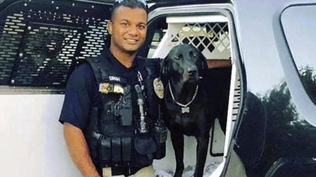 Corporal Ronil Singh, 33, pulled over the suspect just before 1 am on Wednesday and a few moments later he called out “shot fired” over the radio. (AP Photo) Corporal Ronil Singh, 33, pulled over the suspect just before 1 am on Wednesday and a few moments later he called out “shot fired” over the radio. (AP Photo)