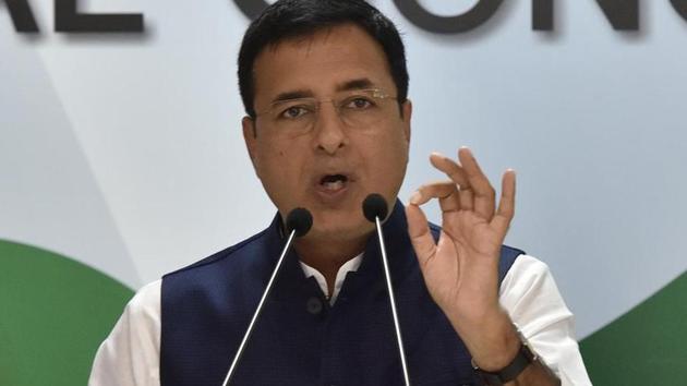 Congress party national spokesperson Randeep Singh Surjewala. (Sonu Mehta/HT file photo) Congress party national spokesperson Randeep Singh Surjewala. (Sonu Mehta/HT file photo)