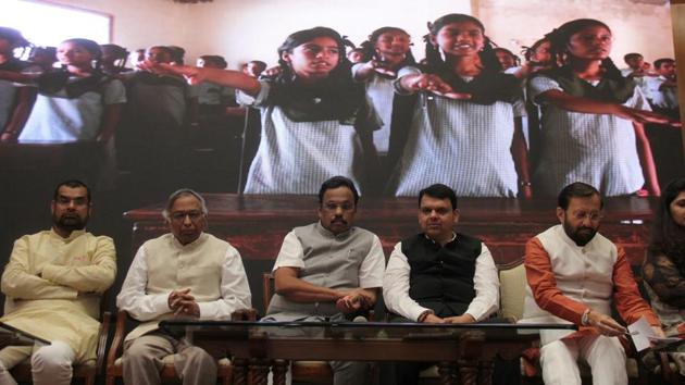 Maharashtra Chief Minister Devendra Fadnavis during the inauguration of Maharashtra International Education Board (File) Maharashtra Chief Minister Devendra Fadnavis during the inauguration of Maharashtra International Education Board (File)