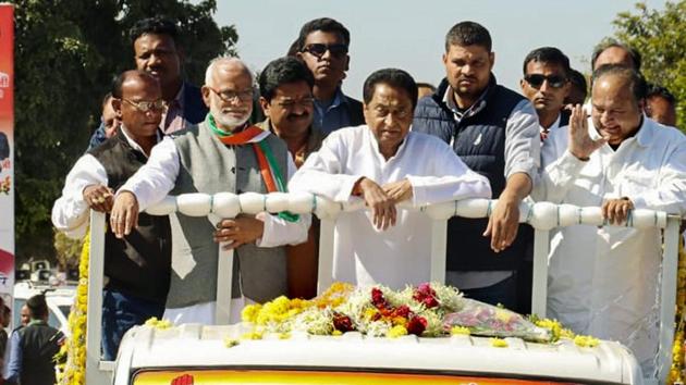 Madhya Pradesh chief minister Kamal Nath during his 'Jan Aabhar Rally', in Chhindwara on December 30. (PTI Photo) Madhya Pradesh chief minister Kamal Nath during his 'Jan Aabhar Rally', in Chhindwara on December 30. (PTI Photo)