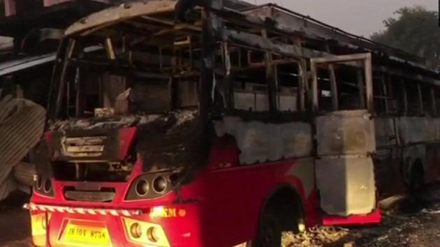 The MLC’S and Sunil’s houses were targeted, and seven vehicles torched.(ANI Photo)
