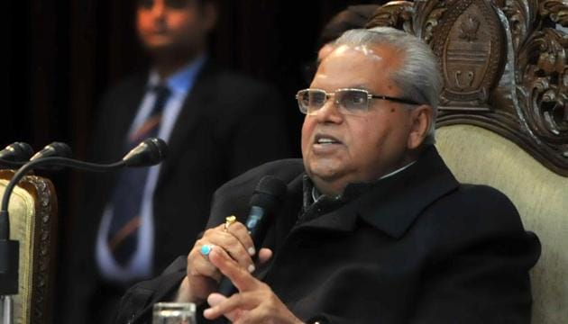 Jammu and Kashmir Governor Satya Pal Malik on Monday dismissed former chief minister Mehbooba Mufti’s allegations that police had harassed the family of a militant but said that the IG, Kashmir would probe the matter (File Photo) (HT Photo) Jammu and Kashmir Governor Satya Pal Malik on Monday dismissed former chief minister Mehbooba Mufti’s allegations that police had harassed the family of a militant but said that the IG, Kashmir would probe the matter (File Photo) (HT Photo)