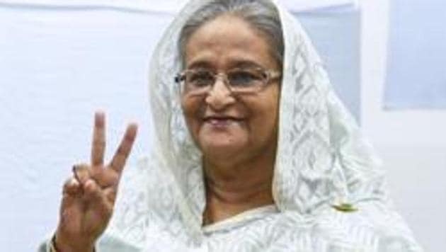 To her supporters, Sheikh Hasina is Bangladesh’s “mother of humanity” for giving Rohingya refugees shelter, but to her detractors she’s a creeping autocrat who has jailed opponents and muzzled dissent.(AFP) To her supporters, Sheikh Hasina is Bangladesh’s “mother of humanity” for giving Rohingya refugees shelter, but to her detractors she’s a creeping autocrat who has jailed opponents and muzzled dissent.(AFP)