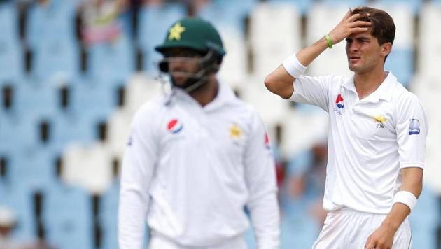 Pakistan players in action in the first Test of the series against South Africa. (REUTERS) Pakistan players in action in the first Test of the series against South Africa. (REUTERS)