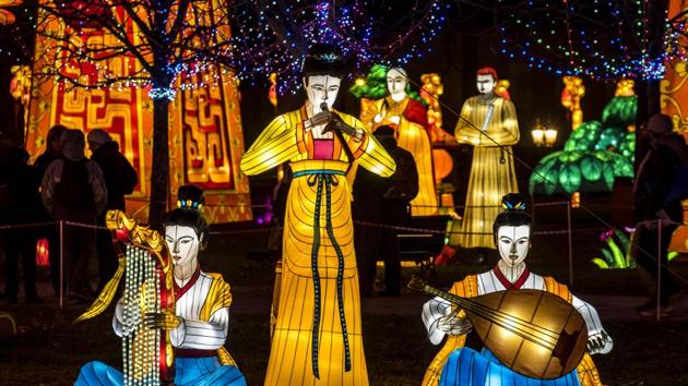 This year the mayor expects even more to flood in -- by December 15, the town had already sold three times as many tickets than at the same time in 2017. “The festival creates a strong bond between town staff, volunteers and about 80 Chinese workers who come to Gaillac for two months to put up the lanterns,” he said. (Eric Cabanis / AFP) This year the mayor expects even more to flood in -- by December 15, the town had already sold three times as many tickets than at the same time in 2017. “The festival creates a strong bond between town staff, volunteers and about 80 Chinese workers who come to Gaillac for two months to put up the lanterns,” he said. (Eric Cabanis / AFP)