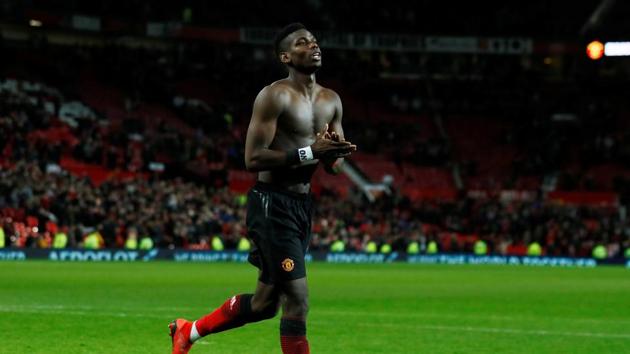 Manchester United's Paul Pogba celebrates after the match against Bournemouth. (Action Images via Reuters) Manchester United's Paul Pogba celebrates after the match against Bournemouth. (Action Images via Reuters)
