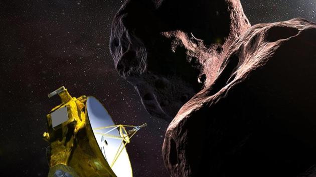 A NASA spacecraft on Tuesday flew past the most distant world ever studied by humankind, Ultima Thule, a frozen relic of the early solar system that could reveal how planets formed.(Twitter/NASA)