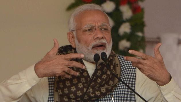 PM Narendra Modi said there is a very small segment of farmers who take loans from banks while a majority of them take loans from money lenders. (HT Photo) PM Narendra Modi said there is a very small segment of farmers who take loans from banks while a majority of them take loans from money lenders. (HT Photo)