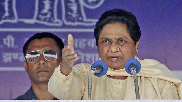 Bahujan Samaj Party (BSP) supremo Mayawati warned the Congress in both the states that her party will reconsider support to them if they do not revoke cases filed against “innocent people” during last year’s April 2 Bharat Bandh called by Dalit groups.(PTI)