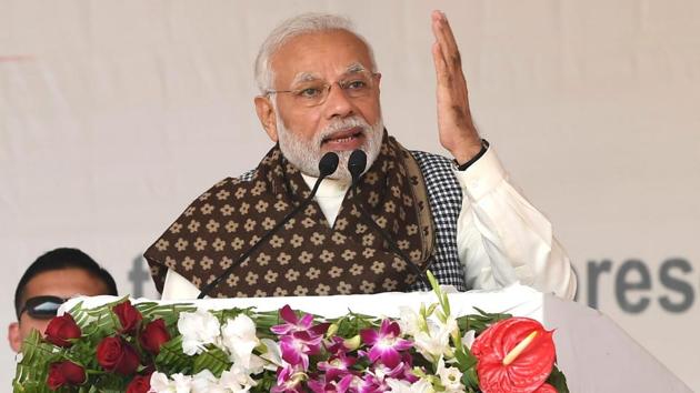 PM Modi dismissed claims by some political pundits that the BJP might not get more than 180 out of 543 seats in the Lok Sabha elections.(File Photo) PM Modi dismissed claims by some political pundits that the BJP might not get more than 180 out of 543 seats in the Lok Sabha elections.(File Photo)