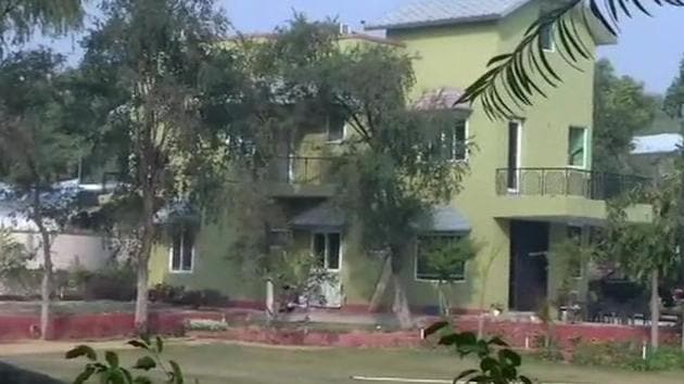 The farmhouse in Delhi where the celebratory firing took place on New Year’s eve.(Photo: ANI Twitter)