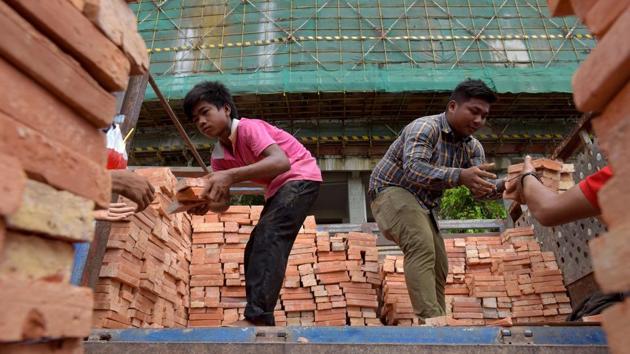 The government has repeatedly said it will investigate the situation. The Ministry of Labour did not respond to a request for comment. Many workers do not see things changing soon. “If we can repay the debt, we leave,” said Phan Heng, 33, while taking a break. “And if we cannot repay it, we stay and work until our kids grow up and can help us.” (Tang Chhin Sothy / AFP) The government has repeatedly said it will investigate the situation. The Ministry of Labour did not respond to a request for comment. Many workers do not see things changing soon. “If we can repay the debt, we leave,” said Phan Heng, 33, while taking a break. “And if we cannot repay it, we stay and work until our kids grow up and can help us.” (Tang Chhin Sothy / AFP)