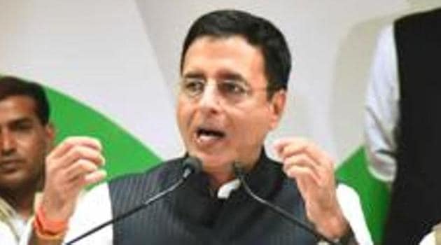 Congress spokesperson Randeep Surjewala.(HT file photo)