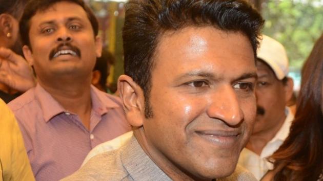 Actor Puneeth Rajkumar during the inauguration of a showroom in Bengaluru.(IANS File Photo) Actor Puneeth Rajkumar during the inauguration of a showroom in Bengaluru.(IANS File Photo)