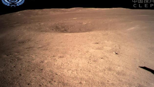 This handout picture taken by the Chang'e-4 probe and released to AFP by China National Space Administration on January 3, 2019 shows an image of the "dark side" of the moon. (AFP) This handout picture taken by the Chang'e-4 probe and released to AFP by China National Space Administration on January 3, 2019 shows an image of the "dark side" of the moon. (AFP)