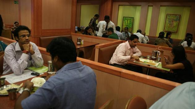 The Income Tax Department conducted searches at over two dozen premises of popular hotel and restaurant chains in Tamil Nadu on charges of alleged tax evasion. The raids are being carried out at 32 locations and the residences and offices of the directors of companies like Saravana Bhavan, Hot Bread, Anjappal and Grand Sweets by a team of over 100 IT sleuths. (Manoj Verma / HT Archive) 
