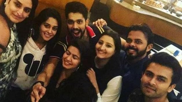 Dipika Kakar, Sreesanth, Shivashish Mishra went for dinner with their families.