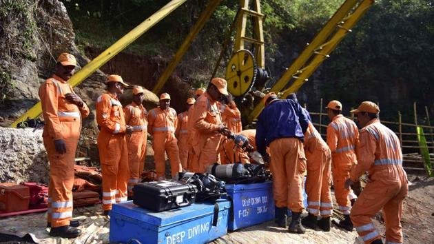 Rescue operations in the illegal mine in Meghalaya where 15 miners are trapped since December 13 have become difficult in the absence of a blueprint of the 355-ft well, Centre told Supreme Court on Friday.(AFP File Photo)