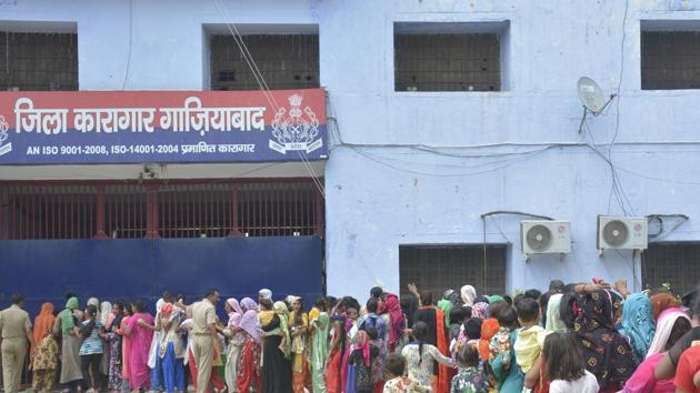 File photo of Dasna jail where the 76-year-old accused man had been lodged since his arrest. (HT File) File photo of Dasna jail where the 76-year-old accused man had been lodged since his arrest. (HT File)
