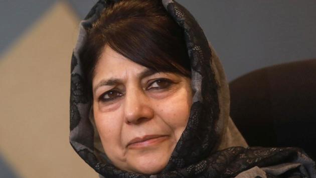 Srinagar, India-December 07, 2018: Former Jammu and Kashmir chief minister and Peoples Democratic Party (PDP) chief Mehbooba Mufti during a press conference at her residence, in Srinagar, India, on Friday, December 07, 2018. (Photo by Waseem Andrabi / Hindustan Times)(HT File Photo)