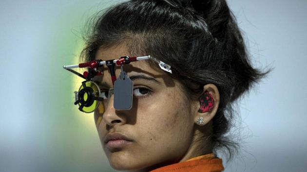 Manu Bhaker won gold medal at 2018 Youth Olympic Games for which the Haryana government announced a Rs 2-crore cash prize. (AP) Manu Bhaker won gold medal at 2018 Youth Olympic Games for which the Haryana government announced a Rs 2-crore cash prize. (AP)
