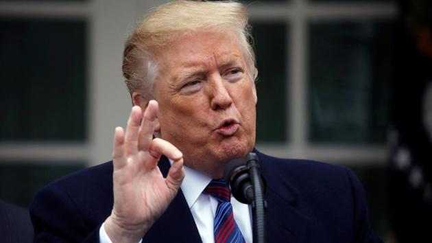 US President Donald Trump on Friday said he was considering declaring a national emergency to find funding for the border wall after a White House meeting with Democrats that both sides described as contentious.(REUTERS)