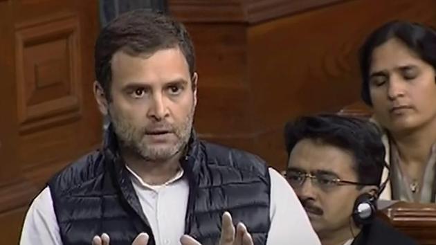 Gandhi hit out at Modi citing a media report which claimed that the employment scenario turned bleak in the past year with almost 11 million Indians losing their jobs.(PTI) Gandhi hit out at Modi citing a media report which claimed that the employment scenario turned bleak in the past year with almost 11 million Indians losing their jobs.(PTI)