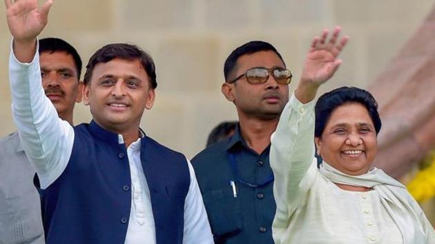 Samajwadi Party leader Akhilesh Yadav with Bahujan Samaj Party leader Mayawati. (PTI file photo) Samajwadi Party leader Akhilesh Yadav with Bahujan Samaj Party leader Mayawati. (PTI file photo)