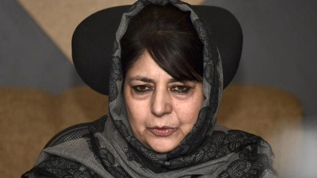 Srinagar: Former Chief Minister of Jammu and Kashmir and People's Democratic Party (PDP) president Mehbooba Mufti.(PTI)