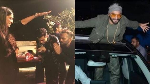 Ranveer Singh danced his way to Simmba success party as Deepika Padukone smiled on, here are all inside pics.