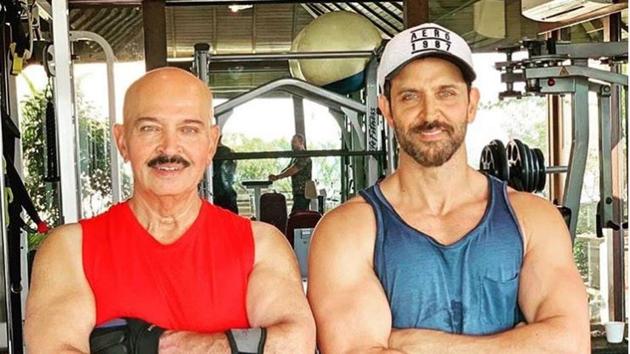Actor Hrithik Roshan has confirmed father Rakesh Roshan will undergo surgery for early stage throat cancer.(Instagram)