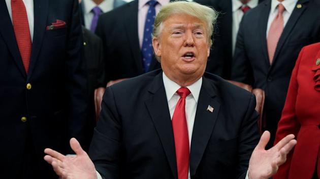 U.S. President Donald Trump plans a TV address for a barrier along the US-Mexico border as there was a “Humanitarian and National Security crisis on our Southern Border”. (File Photo)(REUTERS)