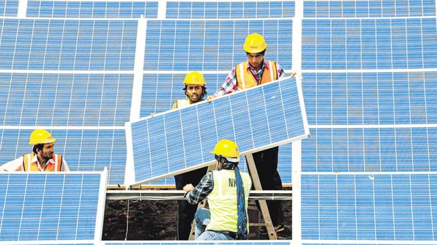 According to the proposal, civic body has decided to generate 251 kg watt electricity through these solar panels. (PICTURE FOR REPRESENTATIONAL PURPOSES ONLY) According to the proposal, civic body has decided to generate 251 kg watt electricity through these solar panels. (PICTURE FOR REPRESENTATIONAL PURPOSES ONLY)
