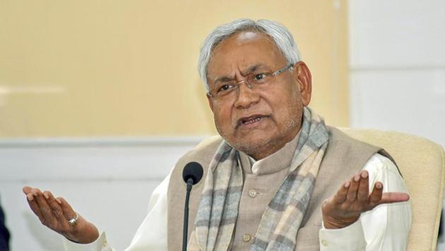Bihar Chief Minister Nitish Kumar speaks to the media during Lok Samvad programme, in Patna, Monday, Jan. 7, 2019. (PTI) Bihar Chief Minister Nitish Kumar speaks to the media during Lok Samvad programme, in Patna, Monday, Jan. 7, 2019. (PTI)