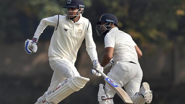 Kolkata: Punjab batsman Shubman Gill and Anmolpreet Singh run between the wickets on the second day of their Ranji Trophy cricket match against Bengal, in Kolkata, Tuesday, Jan 8, 2019. (AP) Kolkata: Punjab batsman Shubman Gill and Anmolpreet Singh run between the wickets on the second day of their Ranji Trophy cricket match against Bengal, in Kolkata, Tuesday, Jan 8, 2019. (AP)