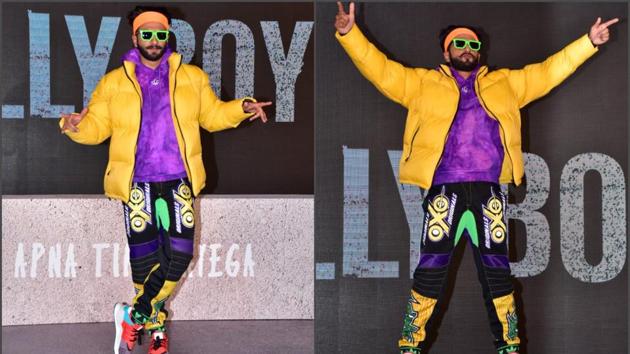 Ranveer Singh shows how to combine winter trends and hues in his