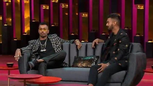 Hardik Pandya and KL Rahul during the chat show Koffee with Karan.