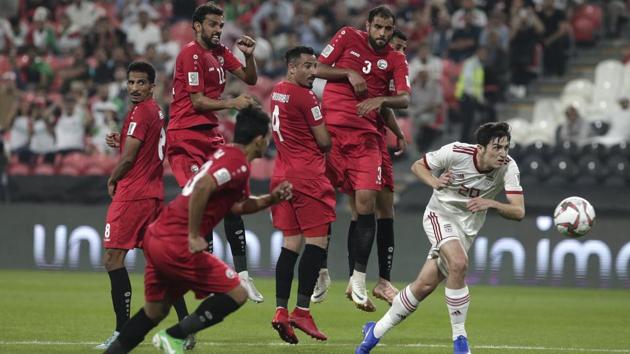 File photo from the 2019 Asian Cup match between Iran and Yemen. (AP) File photo from the 2019 Asian Cup match between Iran and Yemen. (AP)