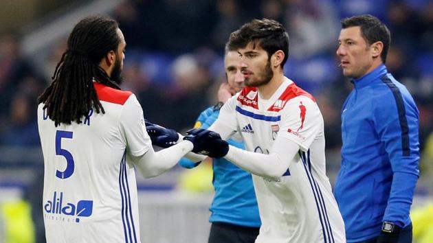 File image of Lyon players.(REUTERS) File image of Lyon players.(REUTERS)