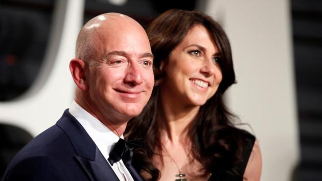Amazon's Jeff Bezos and his wife MacKenzie Bezos. (REUTERS) Amazon's Jeff Bezos and his wife MacKenzie Bezos. (REUTERS)
