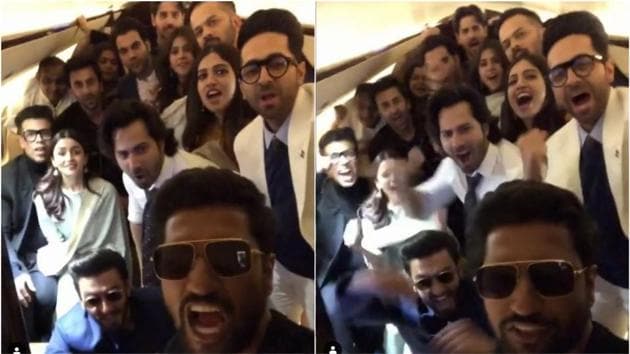 Vicky Kaushal and many other Bollywood celebs flew to Delhi together on Thursday to meet PM Modi. (Instagram) Vicky Kaushal and many other Bollywood celebs flew to Delhi together on Thursday to meet PM Modi. (Instagram)