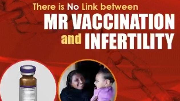 A gif that is sent on WhatsApp to fight rumours against measles vaccination. Parents have been urged to join the Measles-Rubella vaccination drive. (HT Photo) A gif that is sent on WhatsApp to fight rumours against measles vaccination. Parents have been urged to join the Measles-Rubella vaccination drive. (HT Photo)