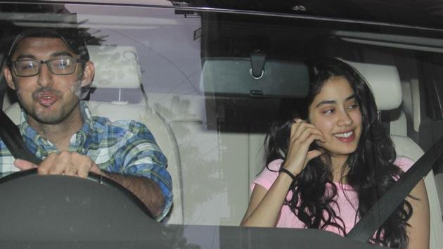 Janhvi Kapoor was spotted with a friend in Bandra, Mumbai. (Viral Bhayani) Janhvi Kapoor was spotted with a friend in Bandra, Mumbai. (Viral Bhayani)