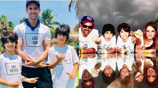 Hrithik Roshan and his sons have a bug for adventure.