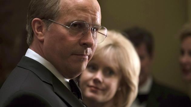 This image released by Annapurna Pictures shows Christian Bale as Dick Cheney, left, and Amy Adams as Lynne Cheney in a scene from Vice.(AP)