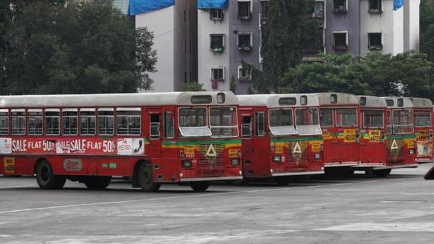 A strike by BEST employees to demand better pay and benefits among other things entered the third day on ThursdayHT Photo by Prasad Gori(Hindustan Times)