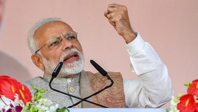 PM Narendra Modi had earlier thanked all MPs who supported passage of the bill amending the constitution to introduce 10 per cent reservation for poorer sections among general category aspirants for jobs and educational institutions. (PTI) PM Narendra Modi had earlier thanked all MPs who supported passage of the bill amending the constitution to introduce 10 per cent reservation for poorer sections among general category aspirants for jobs and educational institutions. (PTI)