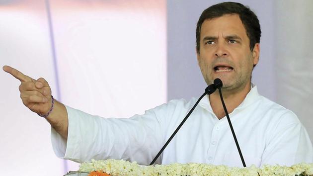 Congress President Rahul Gandhi addresses during the Kisan Rally, in Jaipur, Wednesday, Jan. 09, 2019.(PTI file photo) Congress President Rahul Gandhi addresses during the Kisan Rally, in Jaipur, Wednesday, Jan. 09, 2019.(PTI file photo)