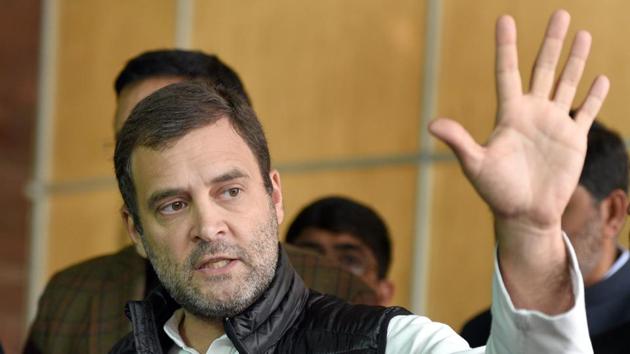 Congress president Rahul Gandhi was on Thursday served with a notice by the National Commission of Women for what it called a ‘misogynist and offensive’ comment against a woman. Gandhi had said at a rally in Jaipur that Prime Minister Narendra Modi ran away from last week’s debate in Parliament on the controversial Rafale deal and fielded defence minister Nirmala Sitharaman instead. (Sonu Mehta / HT File) Congress president Rahul Gandhi was on Thursday served with a notice by the National Commission of Women for what it called a ‘misogynist and offensive’ comment against a woman. Gandhi had said at a rally in Jaipur that Prime Minister Narendra Modi ran away from last week’s debate in Parliament on the controversial Rafale deal and fielded defence minister Nirmala Sitharaman instead. (Sonu Mehta / HT File)
